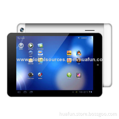 7.85-inch Tablet PCs, 1,024 x 768P, IPS/TN, 1/16GB, 0.3/5.0MP Front/Back Camera, Dual-core, MTK8312